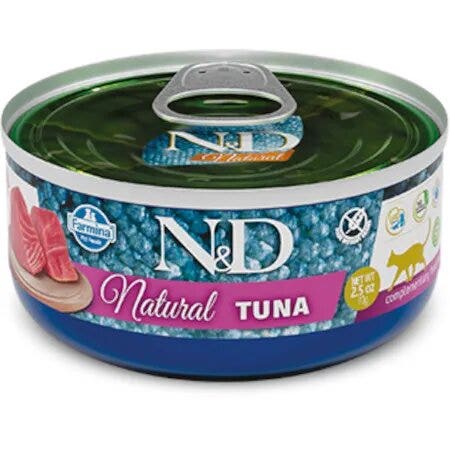 Farmina N&D Natural Tuna Cibo Umido Gatti Adulti Lattina 140g-2