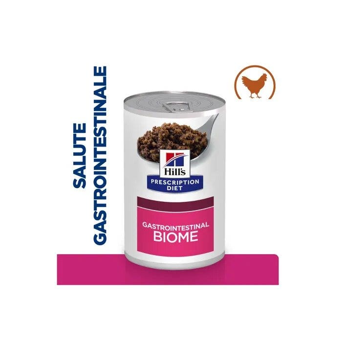 Hill's Prescription Diet Gastrointestinal Biome Digestive Care Paté Con Pollo Per Cani Lattina 370g-11