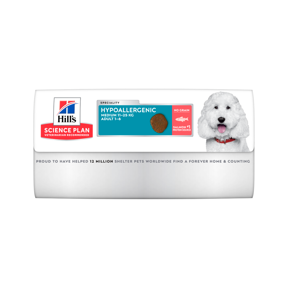 Hill's Science Plan Hypoallergenic Al Salmone Cibo Secco Cani Adulti Taglia Media Sacco 14kg-2