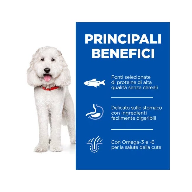 Hill's Science Plan Hypoallergenic Adult Crocchette al Salmone Per Cani Taglia Media Sacco 2,5 kg-4