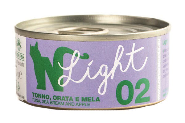 Natural Code Light 02 Tonno, Orata e Mela Gatti Adulti Lattina 4x70g-1