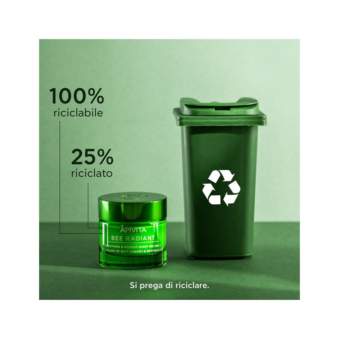 Apivita Bee Radiant Gel-Balsamo Notte Levigante & Riattivante 50ml-8