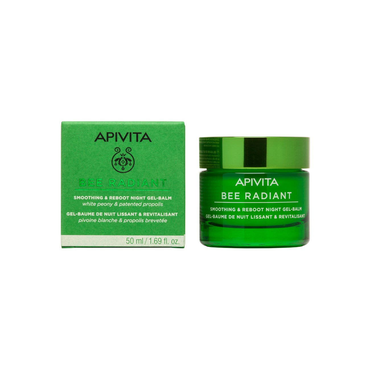 Apivita Bee Radiant Gel-Balsamo Notte Levigante & Riattivante 50ml-9