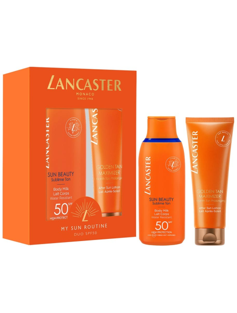 Lancaster Cofanetto Sun Latte Solare Corpo SPF50 175ml+ Lozione Doposole 125ml-1
