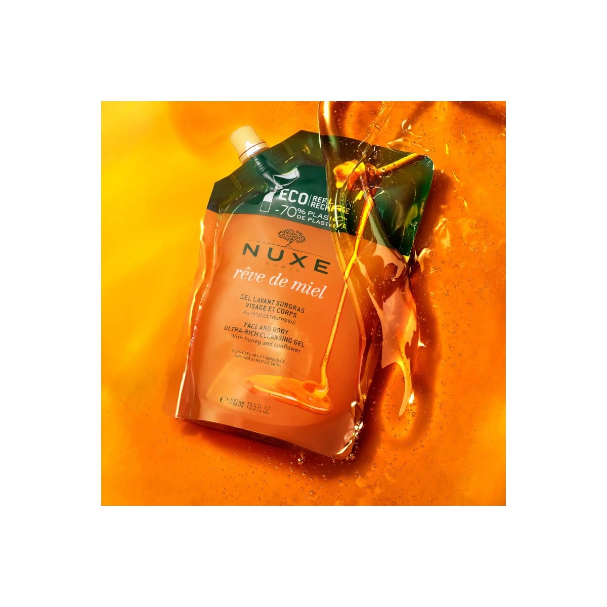 Nuxe Reve De Miel Ricarica Gel Lavante Surgrassante Viso E Corpo 400ml-3