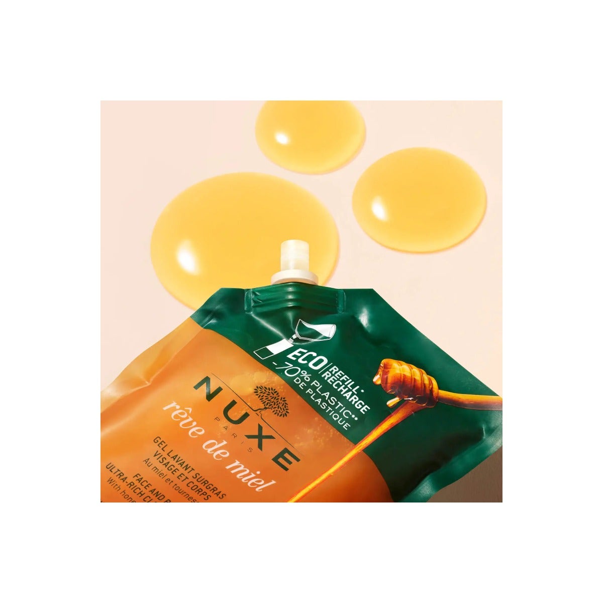 Nuxe Reve De Miel Ricarica Gel Lavante Surgrassante Viso E Corpo 400ml-4