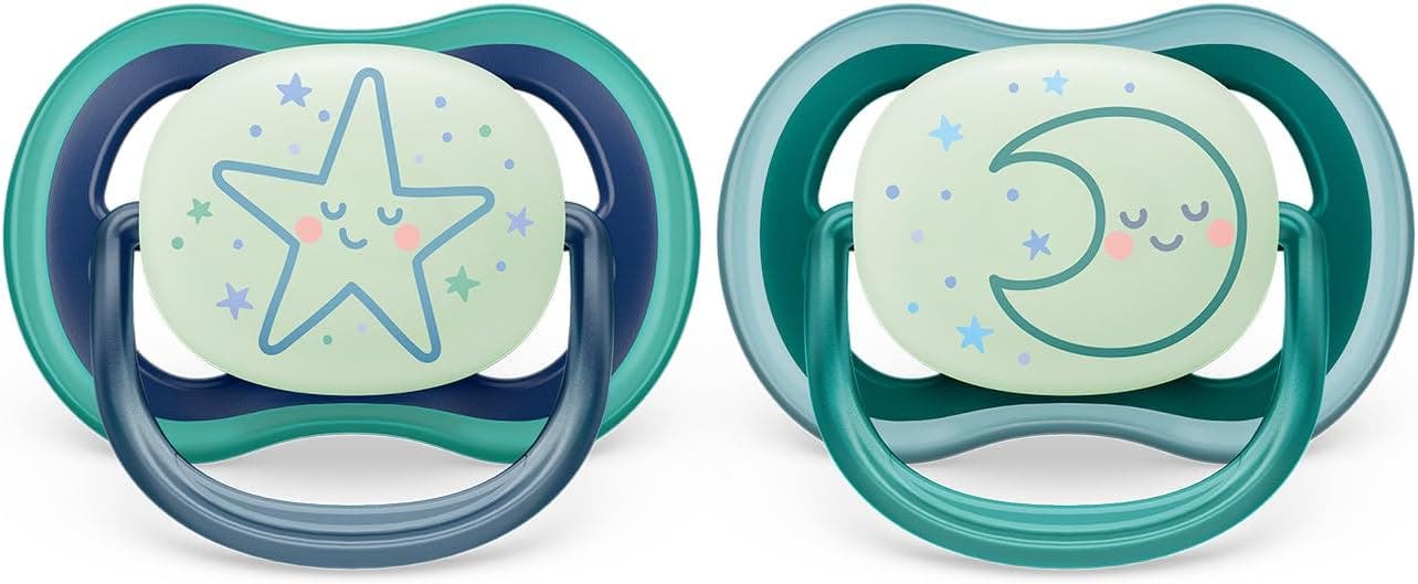 Succhietto Avent Ultra Air Night Time 6-18m Stella/luna-0