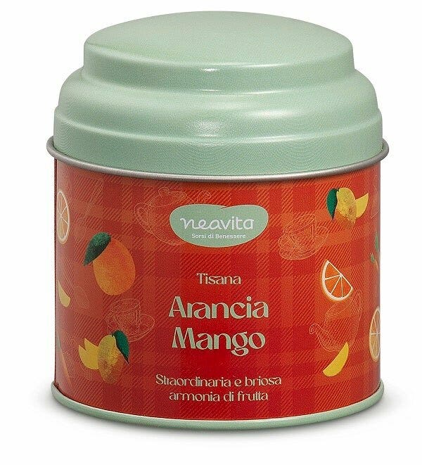Neavita Infuso Arancio e Mango In Barattolino Happy Fruits Rosso-2