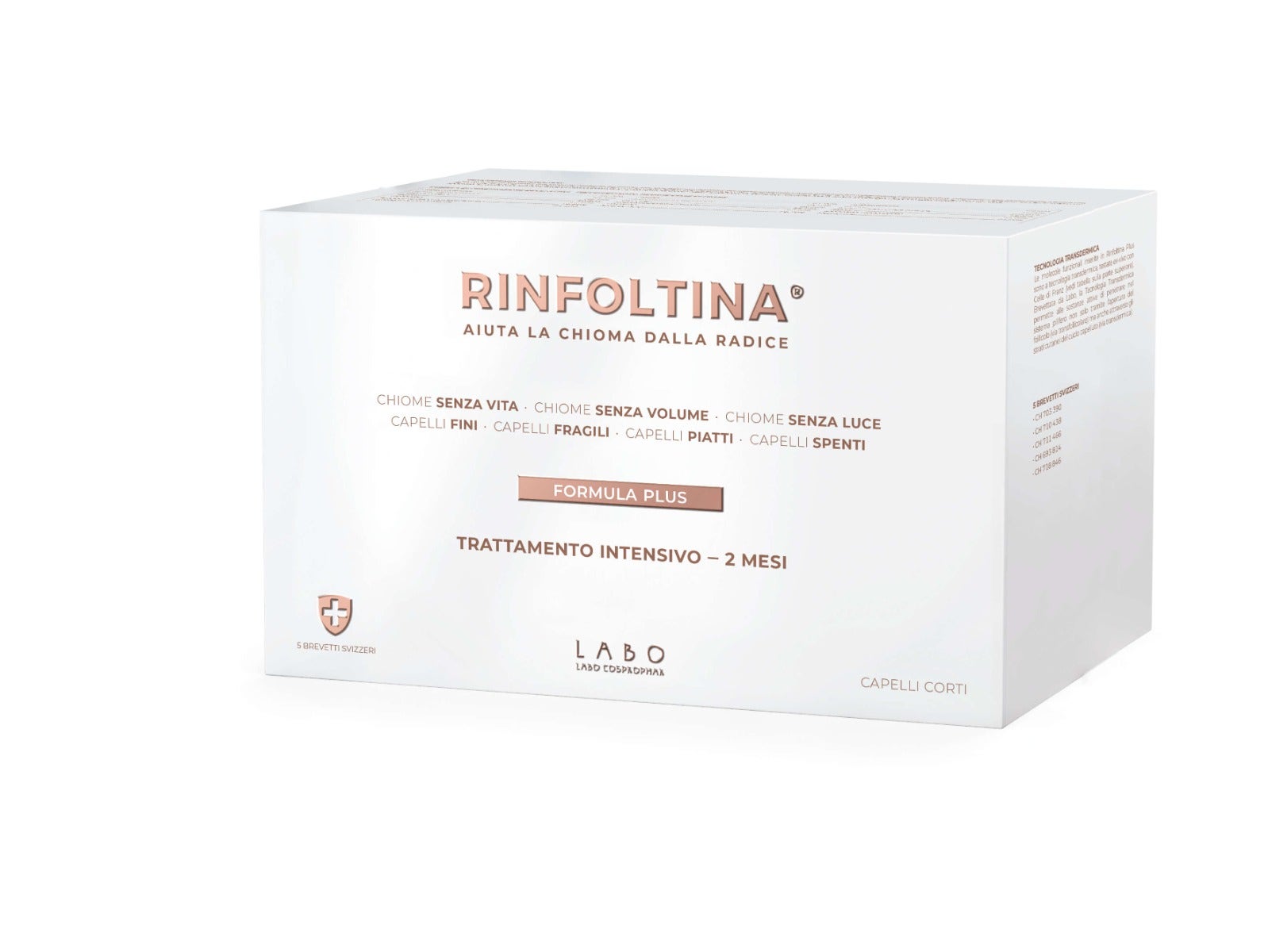 Labo Rinfoltina Plus Trattamento Intensivo Capelli Corti 40 Fiale-1
