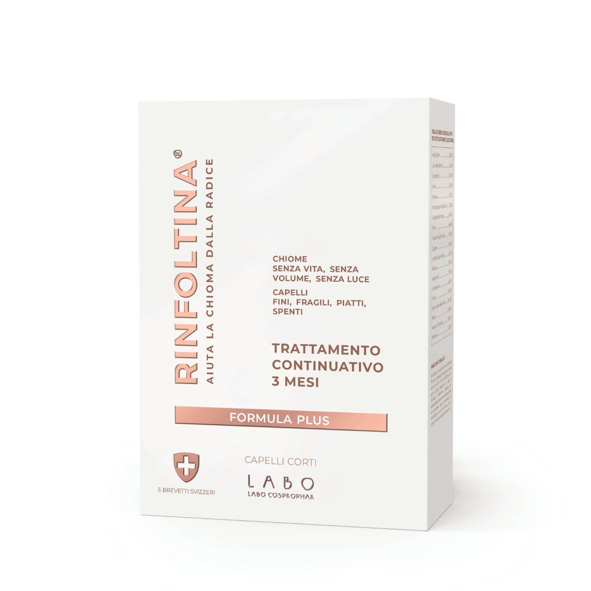 Labo Rinfoltina Plus Trattamento Continuativo 3 Mesi Capelli Corti 100ml-1