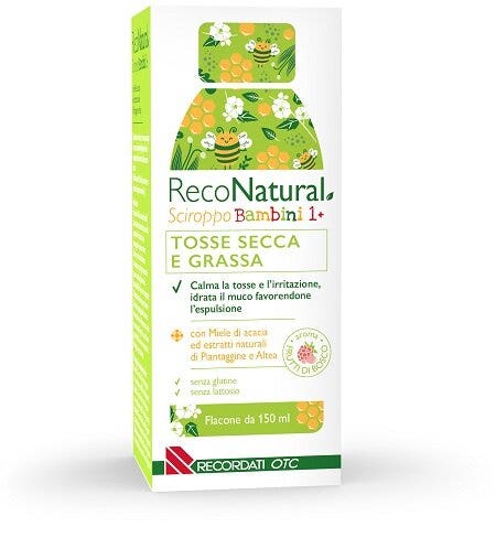 RecoNatural Sciroppo Tosse Secca e Grassa Bambini 150ml-1