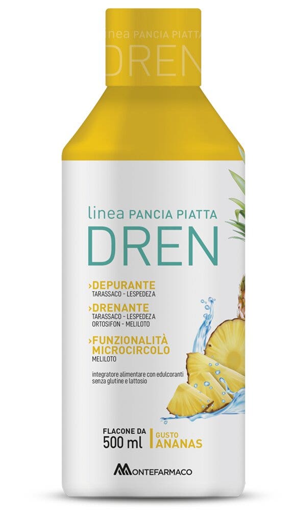 Pancia Piatta DREN Gusto Ananas 500ml-1