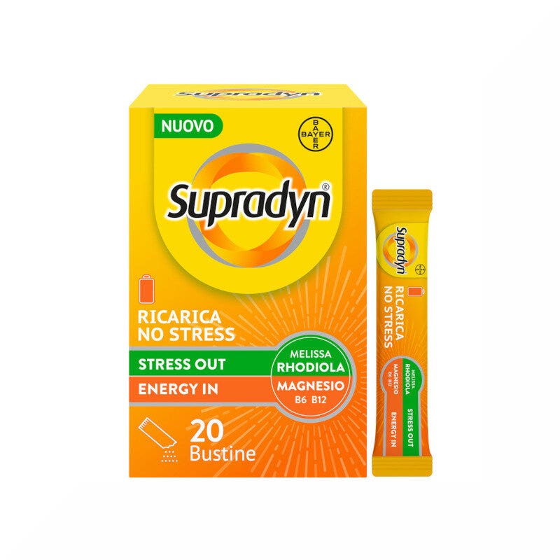 Supradyn Ricarica No Stress Integratore Vitamine e Magnesio contro la Stanchezza da Stress 20 Buste-1