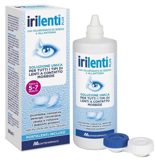 Irilenti Plus Soluzione Unica Per Lenti A Contatto 360ml + Portalenti-1