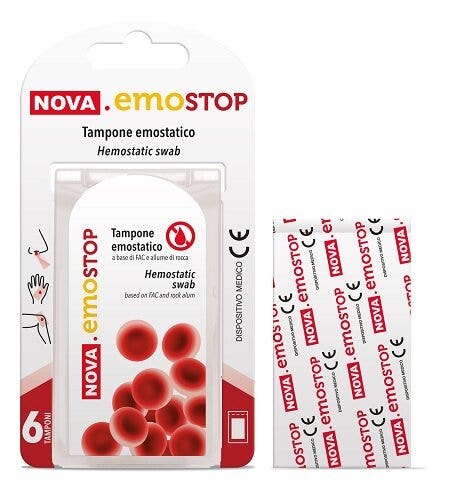 Nova Emostop Tampone Emostatico 6 Pezzi-1
