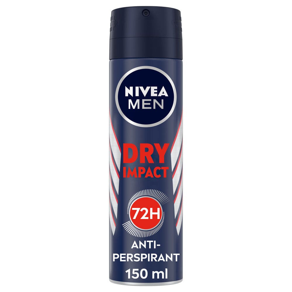 Nivea Men Dry Impact Deodorante Spray Uomo 150ml Per 72h Di Protezione Antitraspirante-4