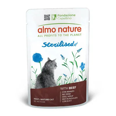 Almo Nature Holistic Sterilised Gatto Manzo 70 g