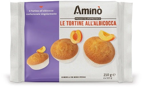 Amino' le Tortine Albicocca 4 Pezzi da 52,5 g-0