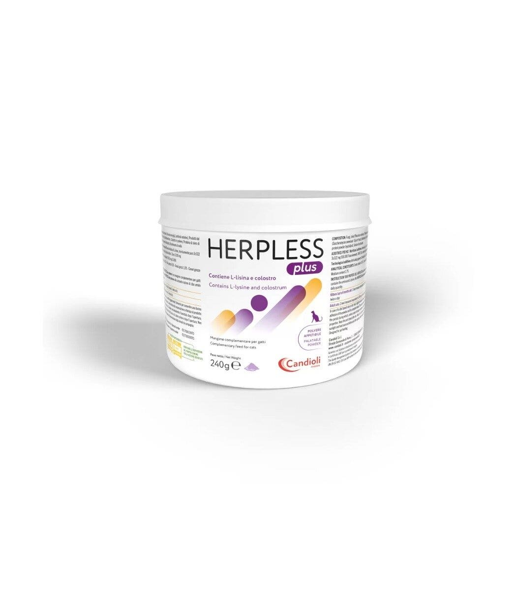 Candioli Herpless Plus Polvere Mangime Complementare Per Difese Immunitarie Gatti 240g-2