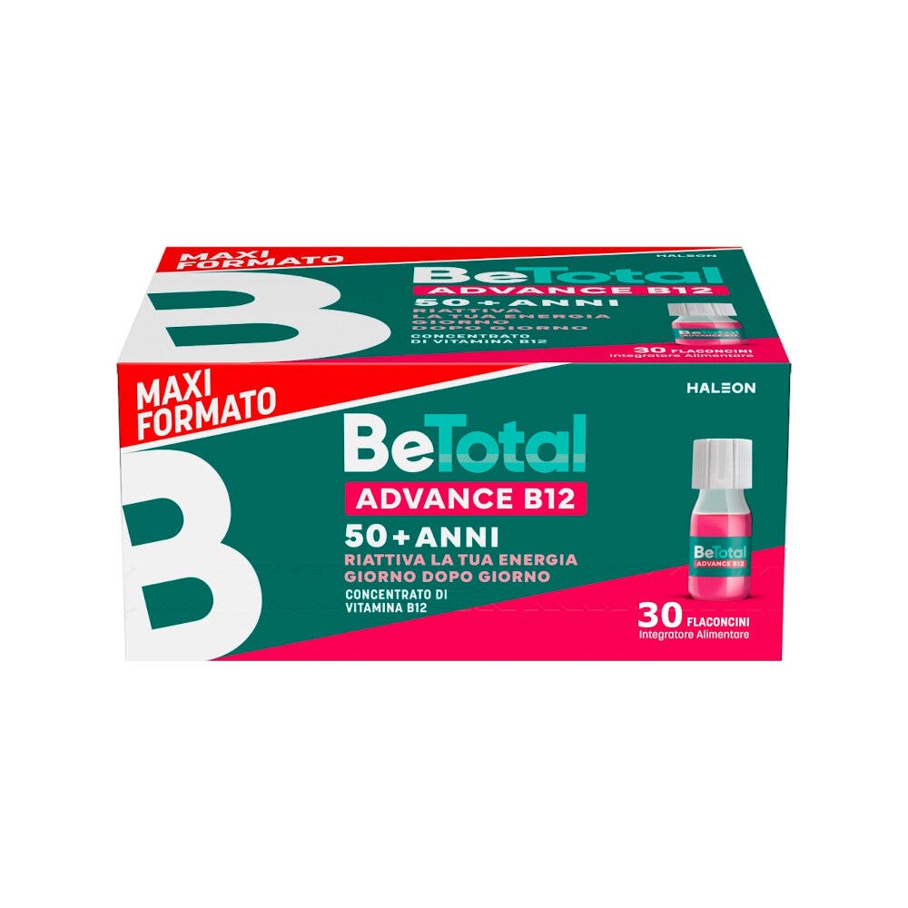 Be-Total Advance B12 Integratore Alimentare 50+ Anni 30 Flaconcini-1