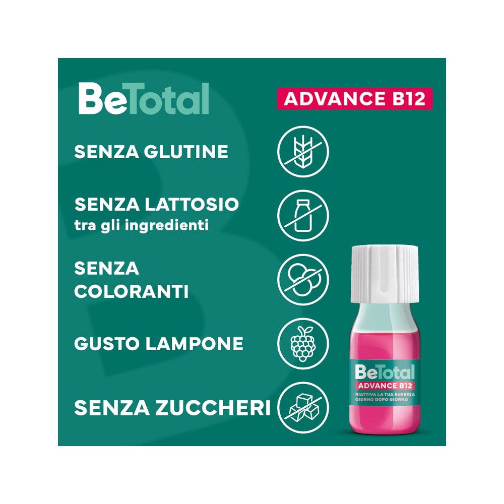 Be-Total Advance B12 Integratore Alimentare 50+ Anni 30 Flaconcini-6