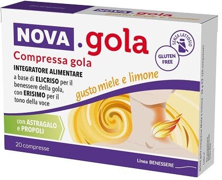 Nova-Gola Gusto Miele e Limone 20 Compresse-1