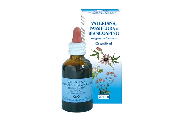 Valeriana Passiflora e Biancospino Gocce 30ml-1