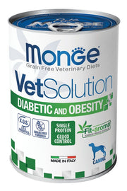 Monge VetSolution Diabetic And Obesity Canine Lattina 400g-1