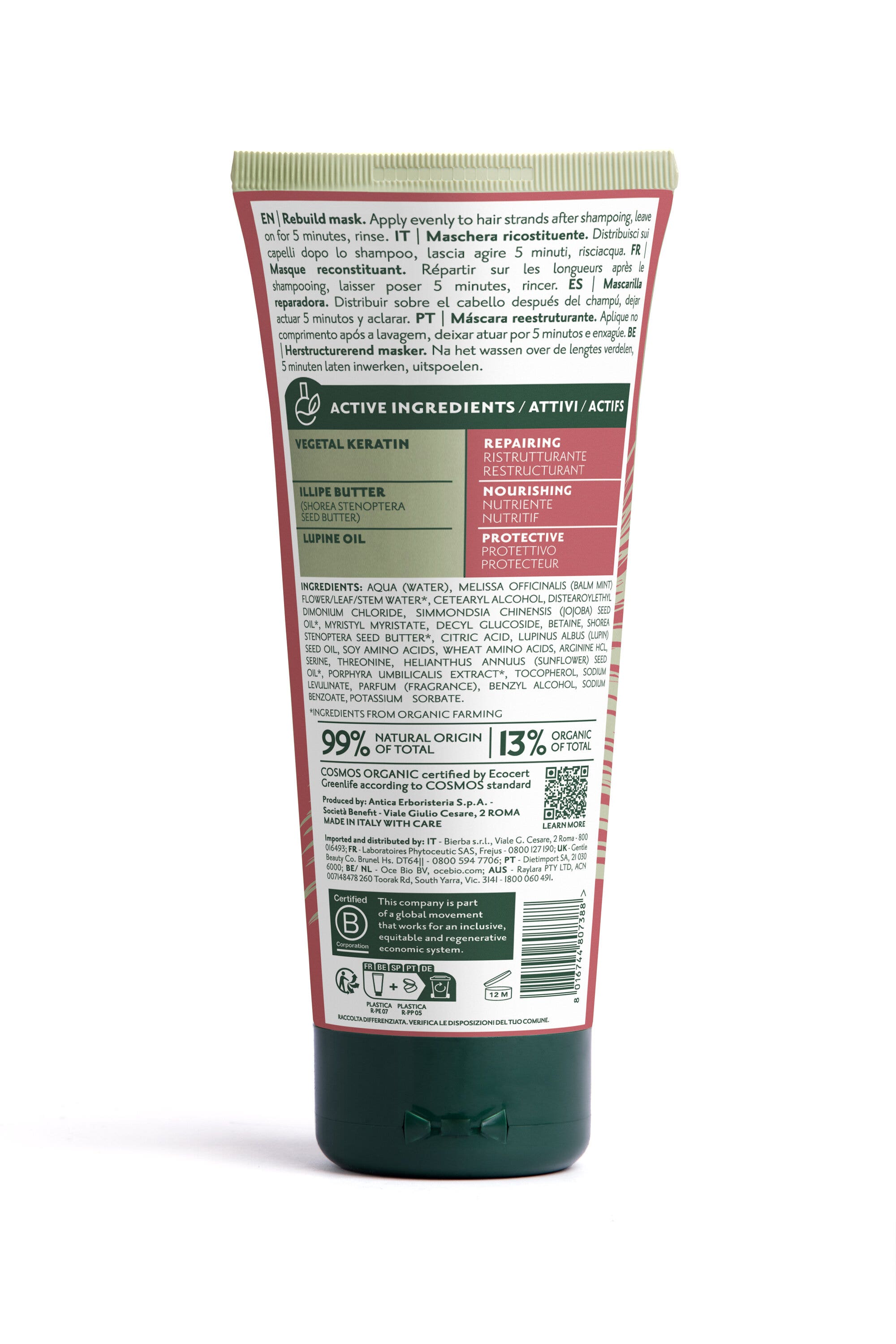 Herbatint Rebuild Mask Maschera Ricosituente 200ml-1