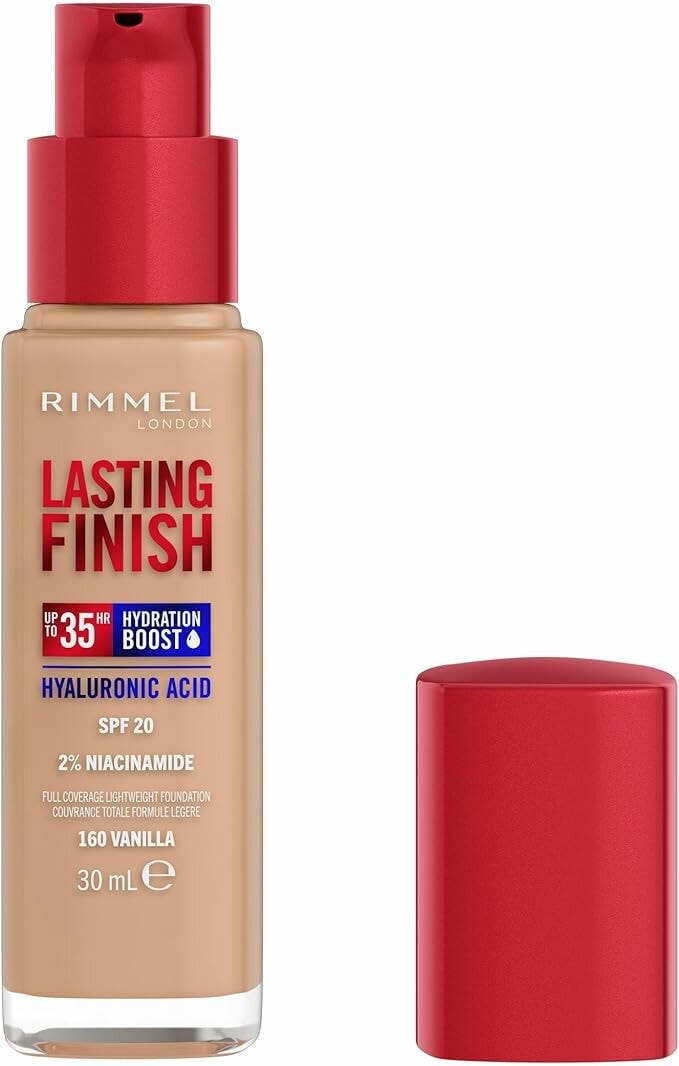 Rimmel Fondotinta Lasting Finish 35h Con Acido Ialuronico 160 Vanilla 30ml-2