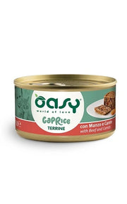 Oasy Wet Cat Caprice Terrina con Manzo e Carote Lattina 85 g