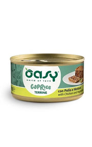 Oasy Wet Cat Caprice Terrina con Pollo e Verdure Lattina 85 g