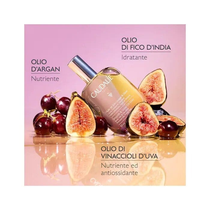 Caudalie Olio Trattante Lisciante Luminosità Corpo/Capelli /Decolleté 50ml-5