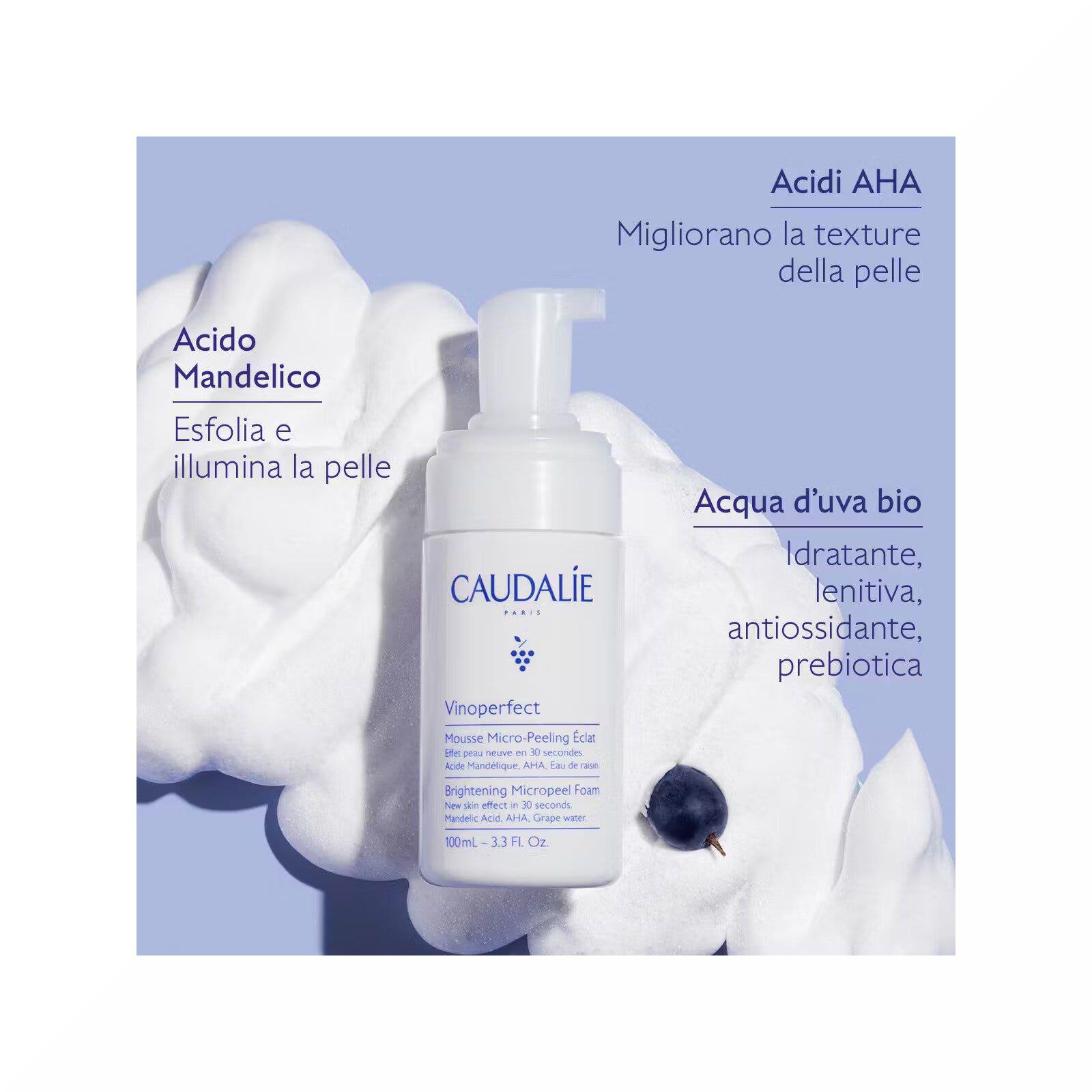 Caudalie Vinoperfect Mousse Micro-Peeling Illuminante 100ml-1