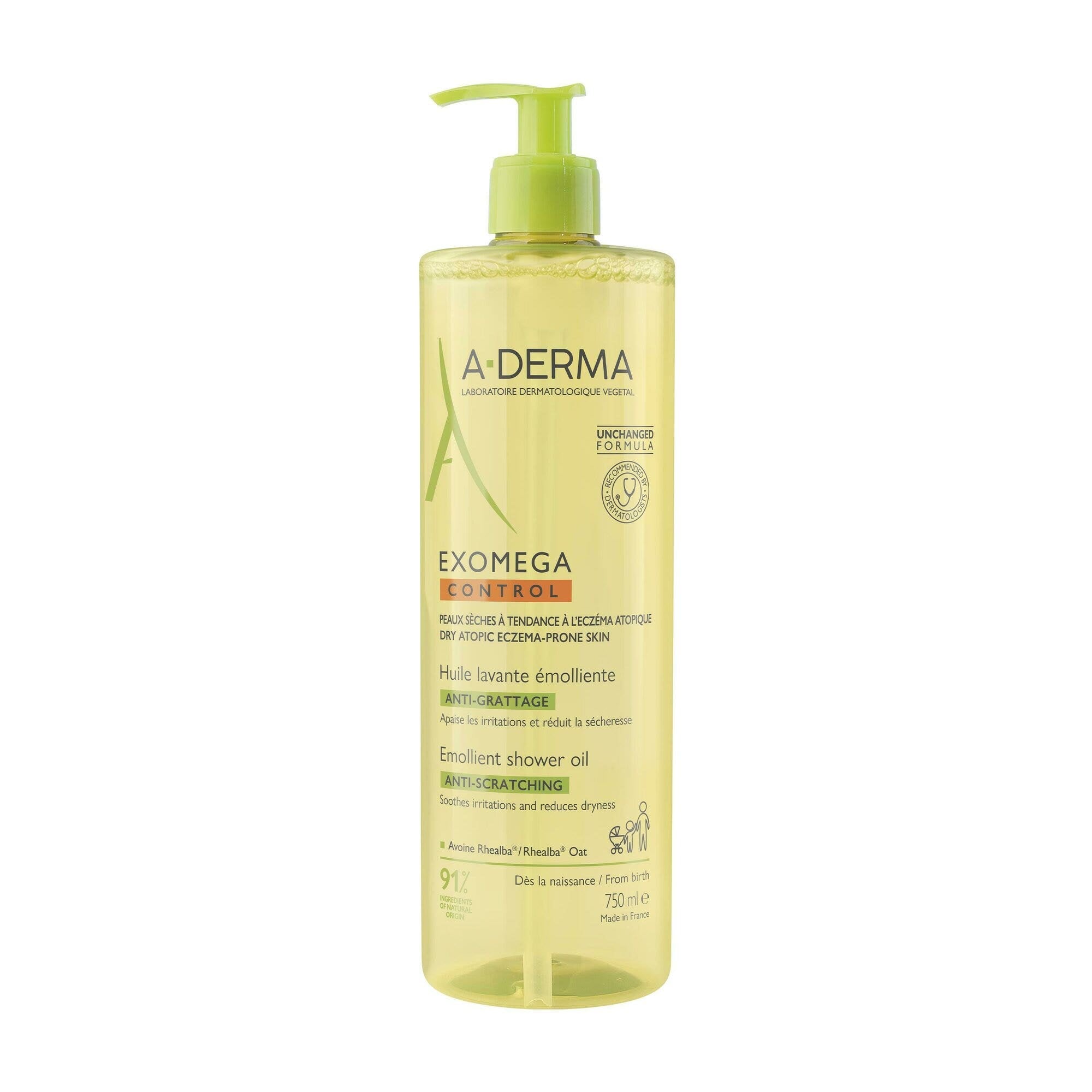 A-Derma Exomega Control Olio Lavante Emolliente Anti-grattage 750ml-1