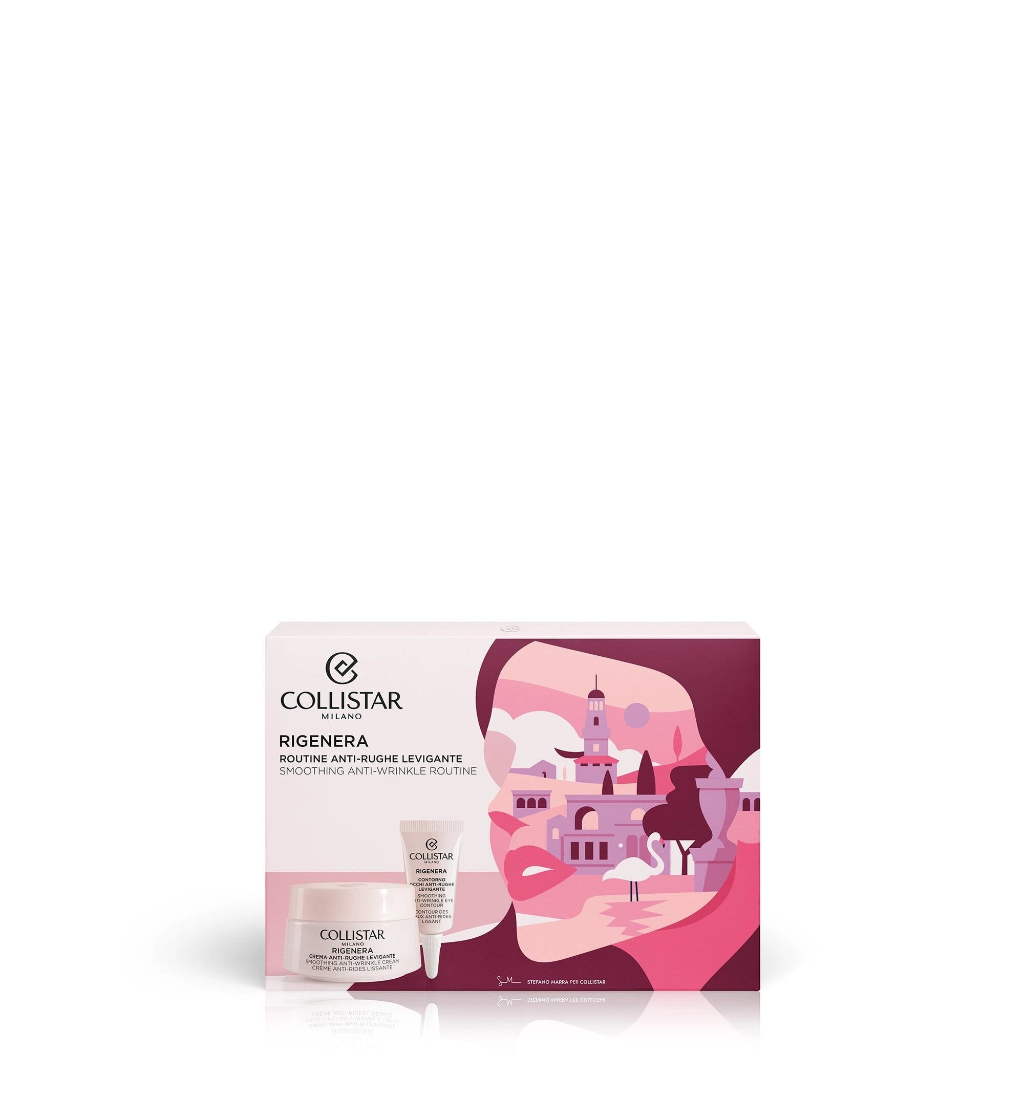 Collistar Cofanetto Crema Viso/Collo 50ml + Contorno Occhi 5ml + Bustina Gocce Magiche + Pochette-2
