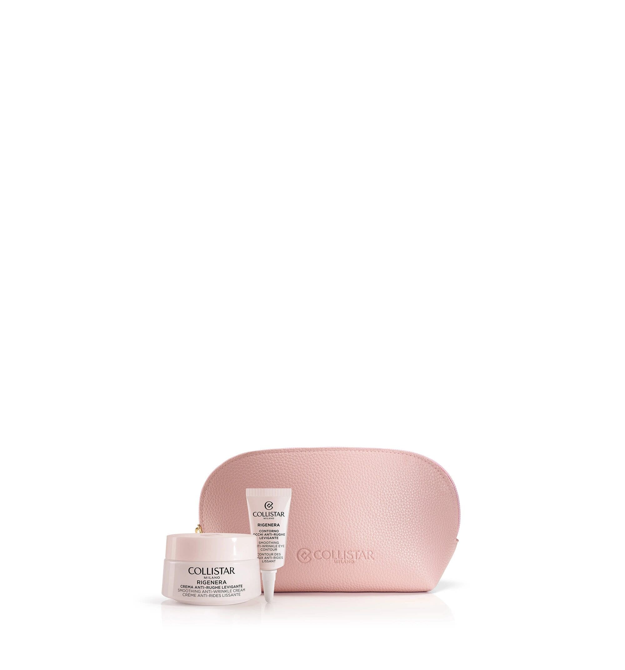 Collistar Cofanetto Crema Viso/Collo 50ml + Contorno Occhi 5ml + Bustina Gocce Magiche + Pochette-4