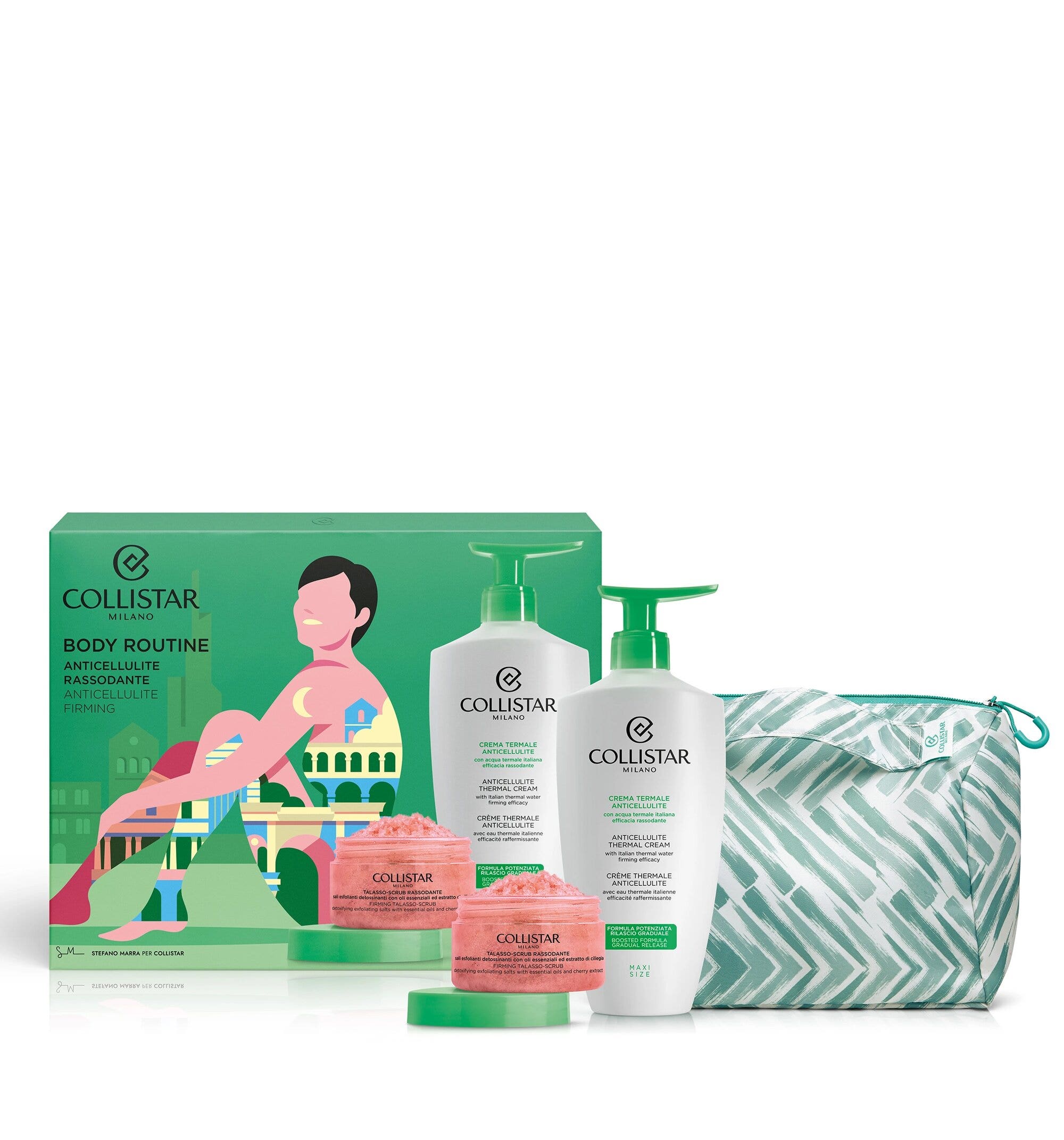 Collistar Cofanetto Corpo Crema Anticellulite 400ml+Talasso Scrub Rassodante 150g+Pochette-3