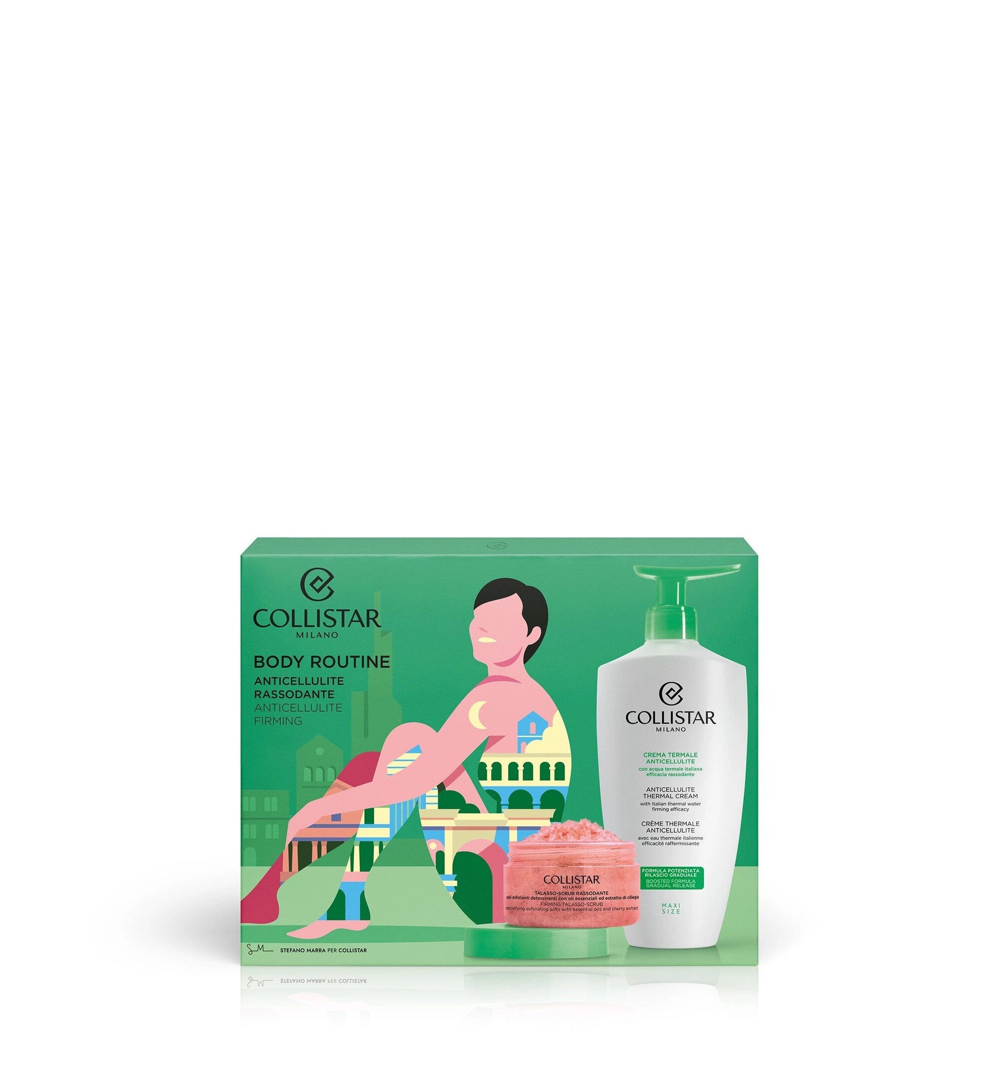 Collistar Cofanetto Corpo Crema Anticellulite 400ml+Talasso Scrub Rassodante 150g+Pochette-2
