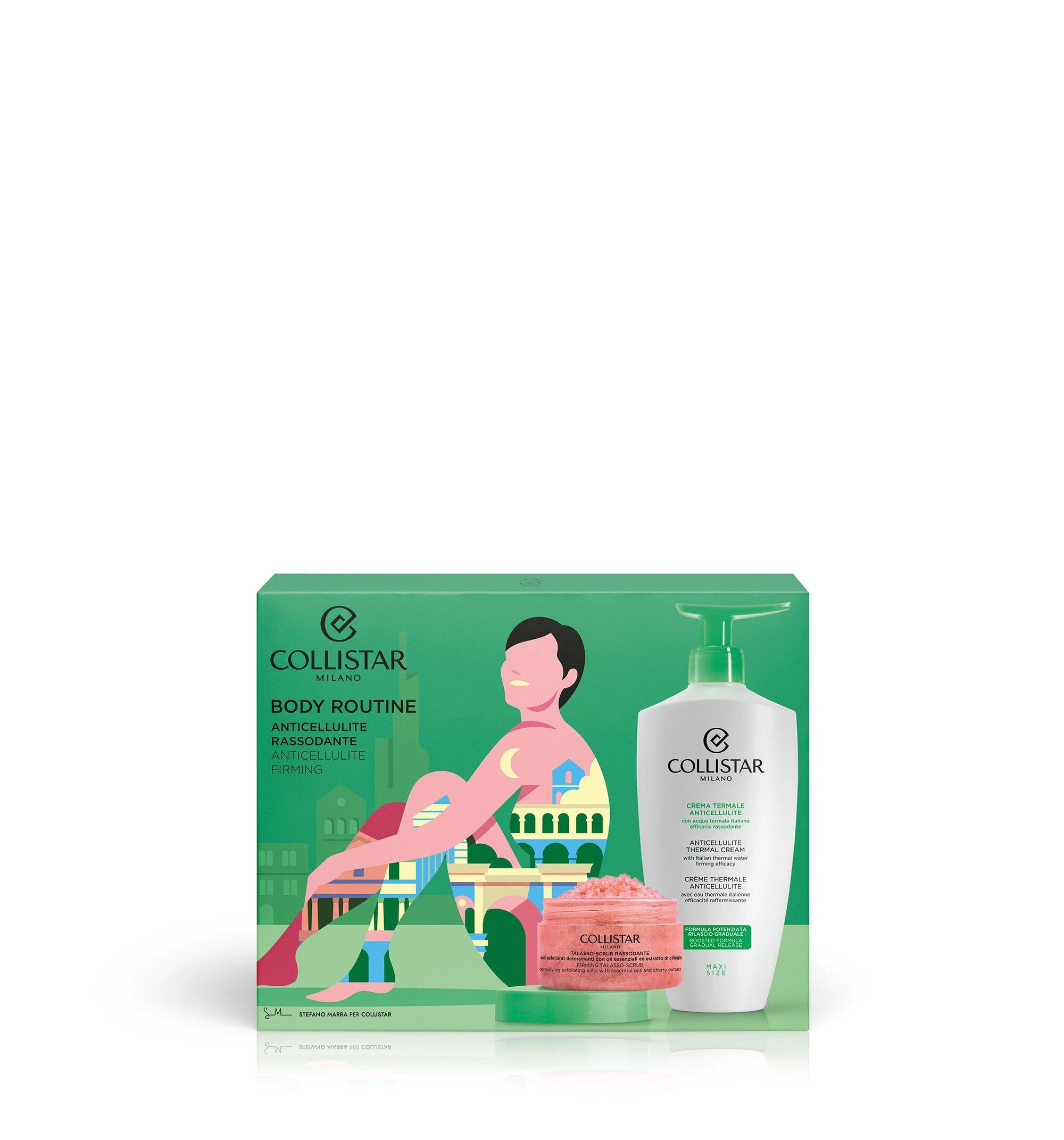 Collistar Cofanetto Corpo Crema Anticellulite 400ml+Talasso Scrub Rassodante 150g+Pochette-2