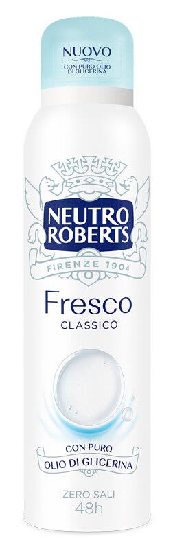 Neutro Roberts Deodorante Spray Fresco Classico Zero Sali di Alluminio 150ml-1