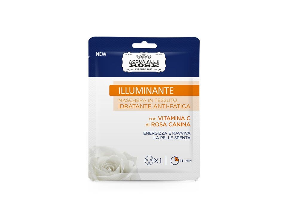 Acqua Alle Rose Maschera In Tessuto Illuminante Idratante Antifatica-1