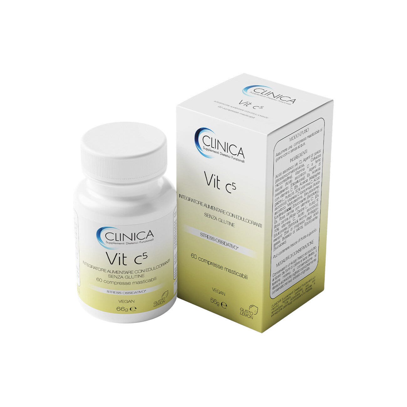 Clinica Vit C5 60 Compresse Masticabili – 2 Mesi Di Trattamento-3