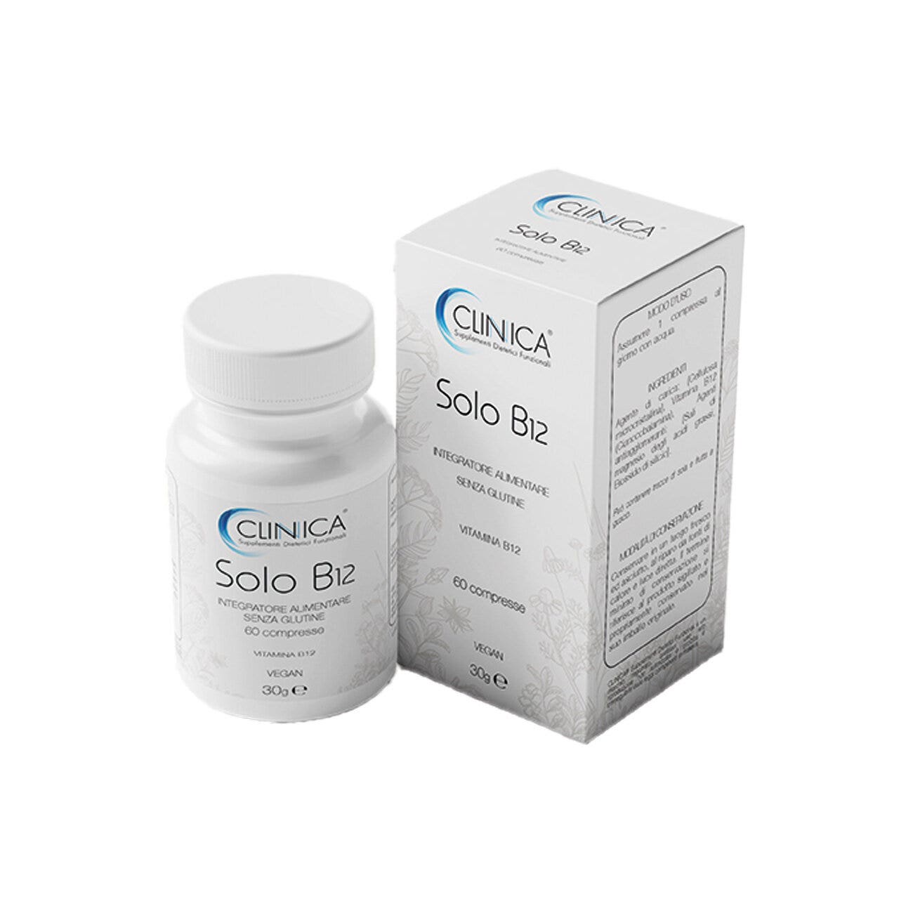Clinica Solo B12 60 Compresse – 2 Mesi Di Trattamento-3