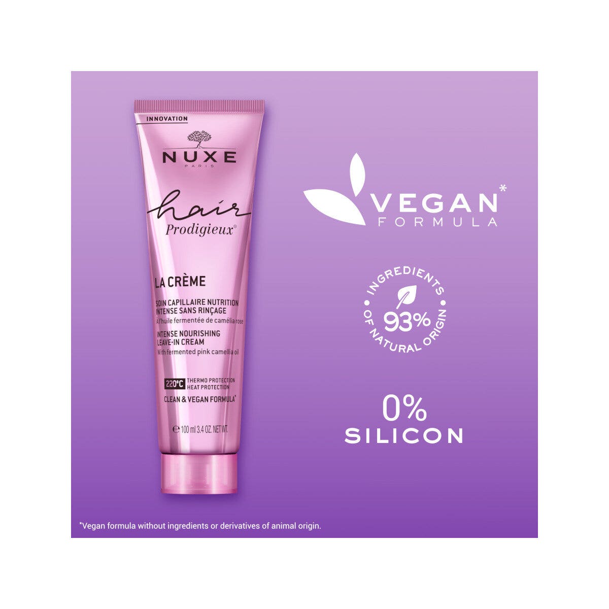 Nuxe Hair Prodigieux Crema Leave-In Termoprotettrice 100ml-6