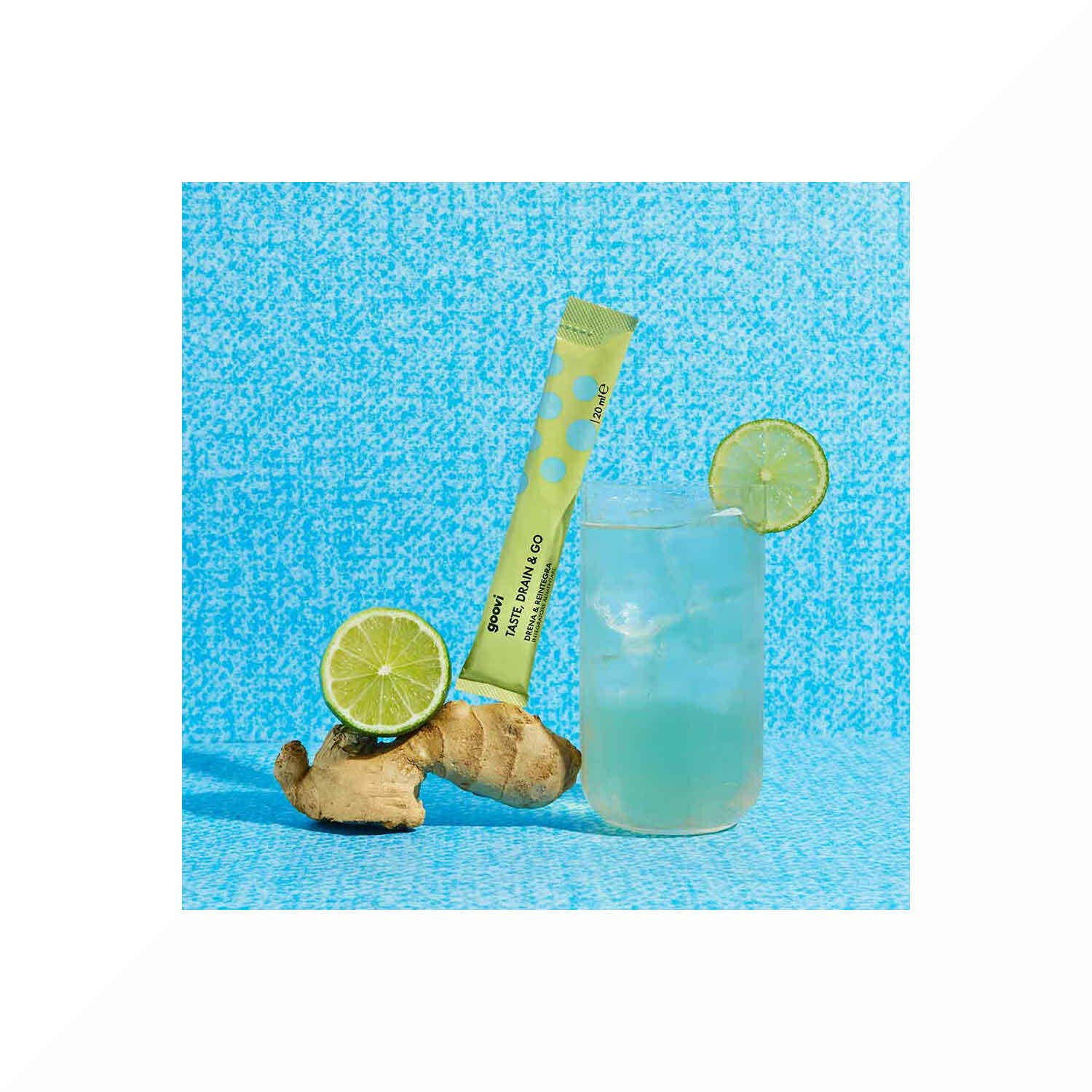 Goovi Taste Drain & Go Drenante Zenzero e Lime 24 Stick-3