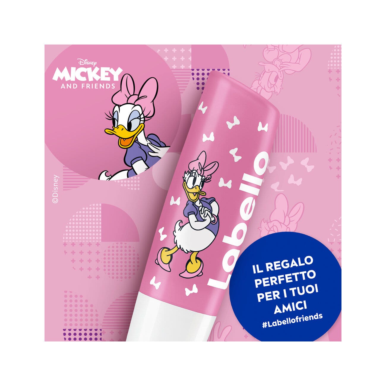 Labello Soft Rosé Disney Limited Edition Daisy Duck Burrocacao Labbra Colorato E Idratante 4,8g-4
