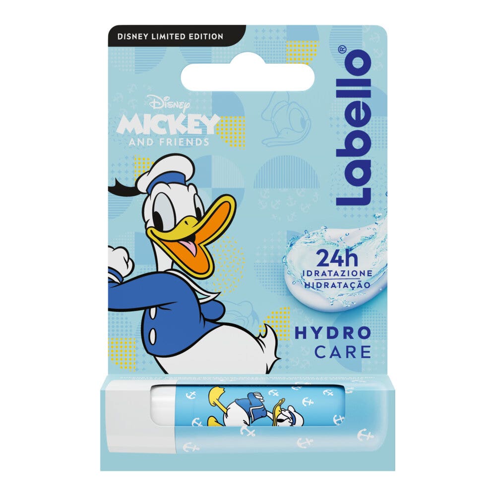 Labello Hydro Care Disney Limited Edition Donald Duck Burrocacao Labbra Idratante Con Spf15 4,8g-1