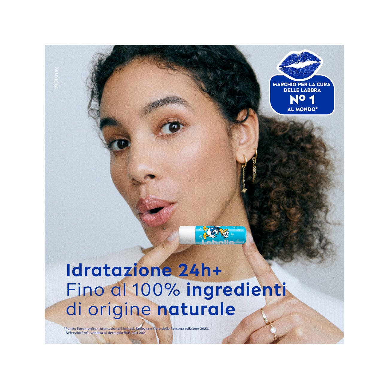 Labello Hydro Care Disney Limited Edition Donald Duck Burrocacao Labbra Idratante Con Spf15 4,8g-2