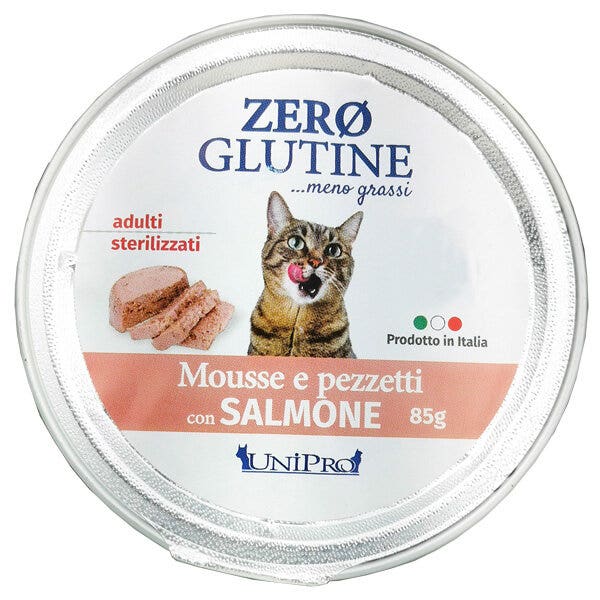 Unipro Gatto Zero Glutine Con Salmone 85g-1